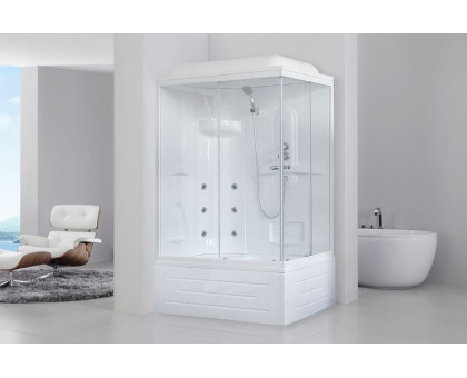 Душевая кабина Royal Bath RB 8100BP2-T 100х80 см, с прозрачными стеклами, левосторонняя