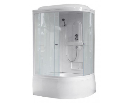 Душевая кабина Royal Bath RB 8120BK1-T 120х80 см, с прозрачными стеклами, левосторонняя