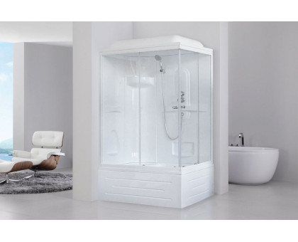 Душевая кабина Royal Bath RB 8100BP1-T 100х80 см, с прозрачными стеклами, левосторонняя