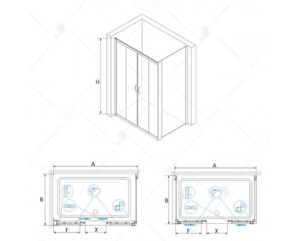 Душевой уголок RGW PA-41 (PA-11 + Z-050-2) 160x80, прозрачное стекло