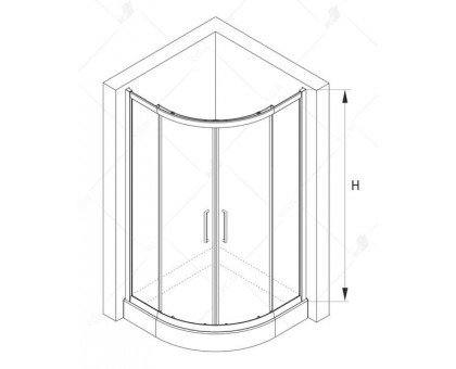 Душевой уголок RGW CL-54B 90x90, прозрачное стекло