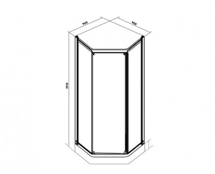 Душевой уголок PARLY ZEP91F 90x90 см