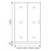 Душевое ограждение Good Door LATTE WTW-140-C-WE 140 см