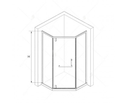 Душевой уголок RGW HO-084W 90x90, матовое стекло